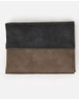 Cartera de cuero sintético Rip Curl Archie RFID PU Slim marrón y negra para hombre posterior