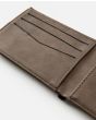 Cartera de cuero sintético Rip Curl Archie RFID PU Slim marrón y negra para hombre ranuras