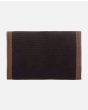 Cartera de velcro Rip Curl Custom Surf Wallet negra y marrón para hombre posterior
