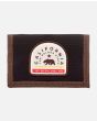 Cartera de velcro Rip Curl Custom Surf Wallet negra y marrón para hombre