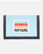 Cartera de velcro Rip Curl Custom Surf Wallet azul y gris para hombre