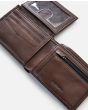 Cartera de cuero sintético Rip Curl Direction PU All Day marrón para hombre ventana DNI