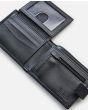 Cartera de cuero Rip Curl Pump Clip RFID All Day Negra para hombre ventana DNI