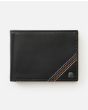 Cartera de cuero Rip Curl Surf Revival RFID All Day Negra para hombre
