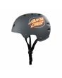 Casco Skate Bullet Santa Cruz Oval Dot Gris Carbón Mate para adulto