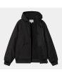 Cazadora de invierno con capucha Carhartt WIP Active Jacket Negra para hombre interior polar
