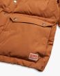 Chaqueta acolchada con capucha Deus Ex Machina Summit Puffa Tan para hombre bolsillo