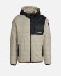 Chaqueta acolchada plegable con capucha Hurley Carrick Khaki para hombre