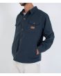 Hombre con cazadora de invierno Hurley Trade Jacket Gris Iron Ore lateral