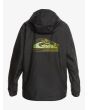 Cazadora impermeable con capucha Quiksilver Radical Times Boy Negra para niños de 8 a 16 años posterior