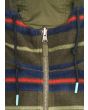 Cazadora reversible con capucha Vissla Breakers Verde para hombre reverso forro polar cuello alto y cremallera