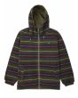 Cazadora reversible con capucha Vissla Breakers Verde para hombre reverso de forro polar