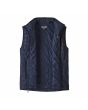Chaleco acolchado impermeable Patagonia Men's Nano Puff Vest Azul Marino para hombre abierto