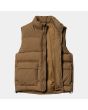 Chaleco acolchado e impermeable Carhartt WIP Springfield Vest Marrón Tamarind-Buckeye para hombre interior