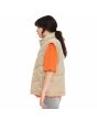 Mujer con Chaleco de pana acolchado convertible en chaqueta Volcom Cord'N Puff Khaki lateral