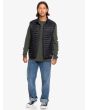 Hombre con chaleco ligero Quiksilver Scaly Negro frontal