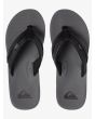 Sandalias Quiksilver Carver Squish negras y grises para hombre superior