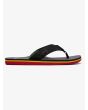 Chanclas Quiksilver Molokai Abyss negras y verdes para hombre lateral