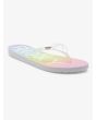 Chanclas de playa Roxy Viva Jelly Rainbow para mujer lateral