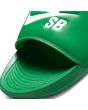 Chanclas Nike SB Victori One verdes para hombre detalle