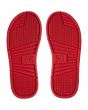 Chanclas Slider DC Shoes Bolsa SE rojas y blancas para hombre suela
