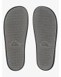 Sandalias Slider Quiksilver Rivi Slide negras y blancas para hombre suela