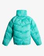 Chaqueta acolchada técnica Billabong Winter Paradise Sea Green para mujer posterior