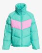 Chaqueta acolchada impermeable Billabong Winter Paradise Sea Green para mujer