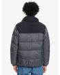 Hombre con Chaqueta acolchada Quiksilver Wolf Shoulder gris espalda