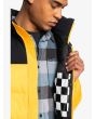 Hombre con Chaqueta acolchada Quiksilver Wolf Shoulder amarilla interior
