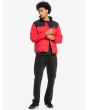 Hombre con Chaqueta acolchada Quiksilver Wolf Shoulder roja frontal