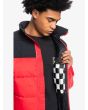 Hombre con Chaqueta acolchada Quiksilver Wolf Shoulder roja interior