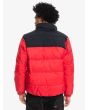 Hombre con Chaqueta acolchada Quiksilver Wolf Shoulder roja espalda