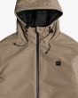 Chaqueta Reversible con capucha Billabong Transport Revo 10K Jacket Gravel para hombre cremallera