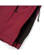 Chaqueta de invierno Carhartt WIP W' Nimbus Pullover para mujer en color granate forro