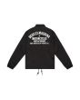Chaqueta Deus Ex Machina Venice Coach negra para hombre posterior