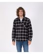 Hombre con chaqueta Franela Hurley Santa Cruz Sherpa Lined Shacket negra
