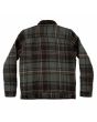 Chaqueta de franela Salty Crew Bait Barge Plaid verde a cuadros para hombre posterior