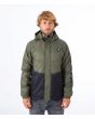 Hombre con Chaqueta bomber acolchada Hurley Portage Puffer verde