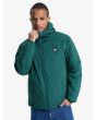 Hombre con cazadora impermeable con capucha Quiksilver Overcast 3K Insulated Trekking Green