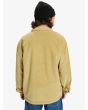 Hombre con chaqueta de pana Quiksilver DNA Sherpa Harrington Beige  posterior