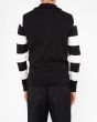 Hombre con Chaqueta de punto Deus Ex Machina Buzz Zip Thru Knit negra posterior