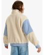 Mujer con Chaqueta de sherpa con bloques de pana Roxy Wrap It Up Cord Tapioca posterior