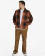Hombre con Chaqueta con forro de sherpa Billabong Barlow Jacket Java bolsillos laterales