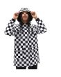Mujer con Abrigo de entretiempo Vans Drill Long II Printed Chore Coat MTE Checkerboard