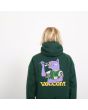 Niño con cazadora impermeable con capucha Volcom Nando Von Arb Verde estampado espalda