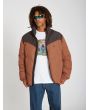 Hombre con Chaqueta acolchada Volcom Goldsmooth Mocha abierta