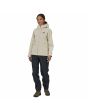 Mujer con Chubasquero plegable Patagonia W's Torrentshell 3L Rain Jacket Blanco frontal
