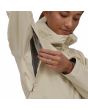 Mujer con Chubasquero plegable Patagonia W's Torrentshell 3L Rain Jacket Blanco cremallera axila