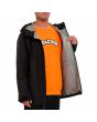 Hombre con Chubasquero Volcom Stone Storm Gore-Tex Negro abierto